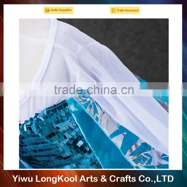 2016 New Coming Hot Sale Cosplay Frozen Elsa Princess Dress Fancy Girls Dress photo-6