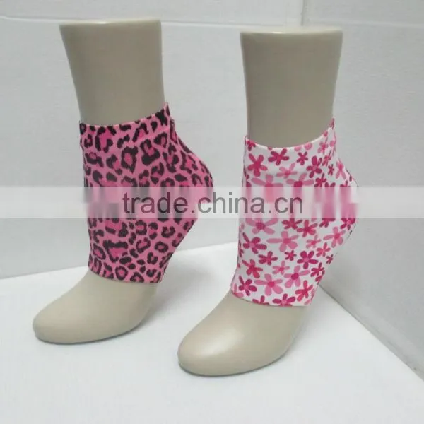 Pink Leopard Sock Heel / Elbow Socks / Printed Heel Socks photo-4