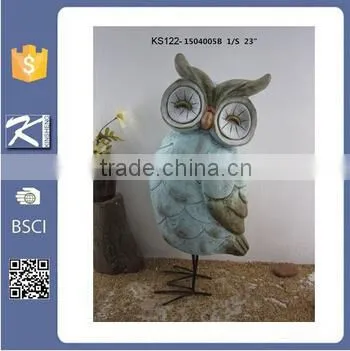 Unique Modern Art Design Owl Ornaments for Garden Decoration photo-5