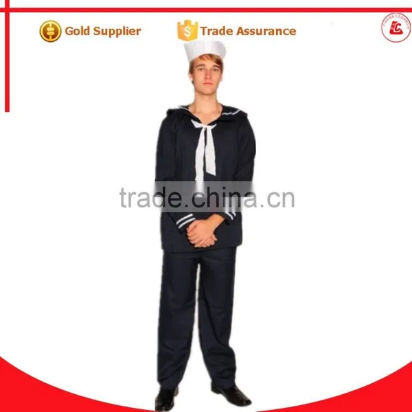 Guangzhou Wholesale Market Halloween Party Sexy Black Mens Sailor Costume