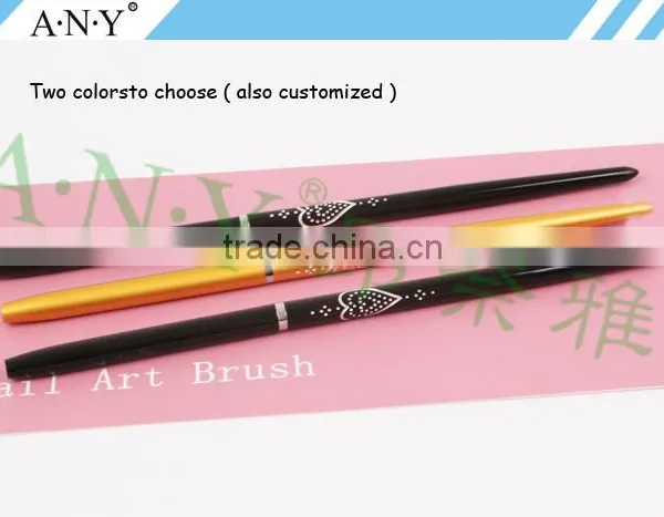 ANY Nail Art Beauty Caring Metal Handle Super Thin Brush for Nail Art photo-5