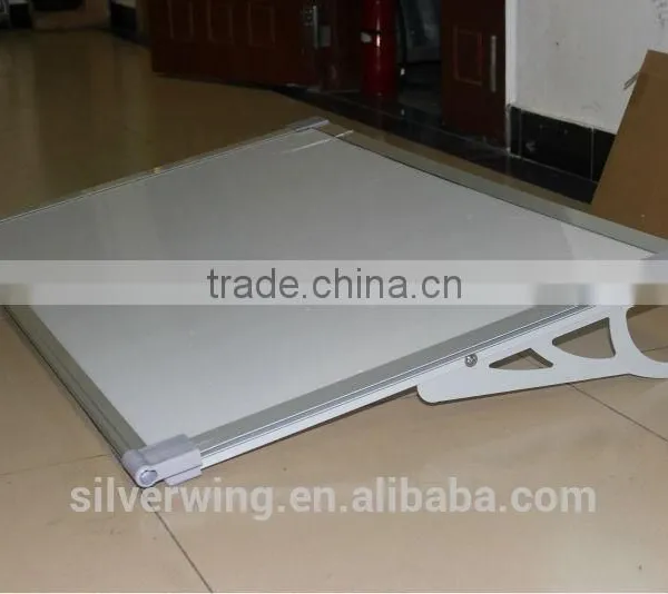 Wind Resistant Aluminum Polycarboante Door Canopy Porch Shelter Outdoor Patio Cover Awning Rain Protector 120 x 70 cm photo-3