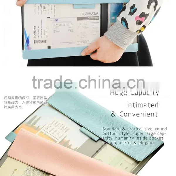 New Design pu a4 Document Briefcase, File Carrying Case photo-6