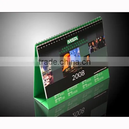 spiral binding table and desk calendar /calendar printing service for new year gift