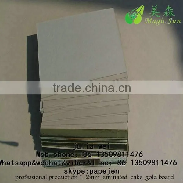 Golden/Silver Cakeboard Thick Cardboard 2.5mm Recycled Paper Cake Board photo-3
