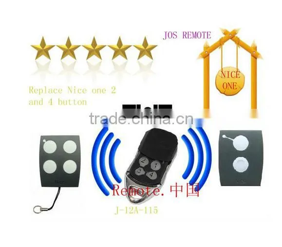 NICE ONE 433 MHz four button rolling code remote control transmitter