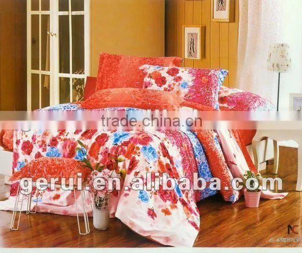 2013 New Designs 100% Cotton Abrasive Reactive Printing Fabric Bedding Fabric Bedding Sets