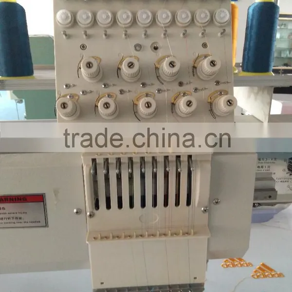 China Guangzhou CNC Computer Flat Garment Cap Hat Sequin Towel Single Two 4 6 Head 6 9 12 Needles Embroidery Machine Price Quality Choice photo-4