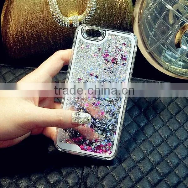 New Bling Stars Quicksand Designed Back Phone Case Cover for Iphone 6 Plus 4.7 5.5 photo-3