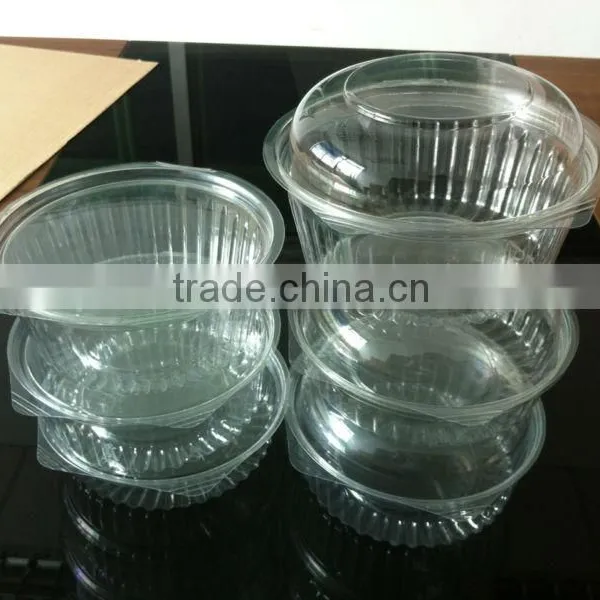 Take Away Round Fruit Box / Plastic Fruit Box With Flat Lid or Dome Lid/ Round Hat Boxes