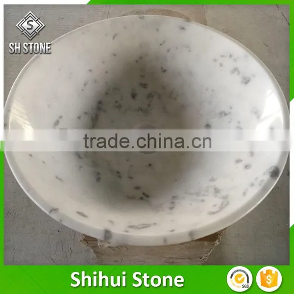 Custom Design Natural Stone Round Marble Basin photo-2