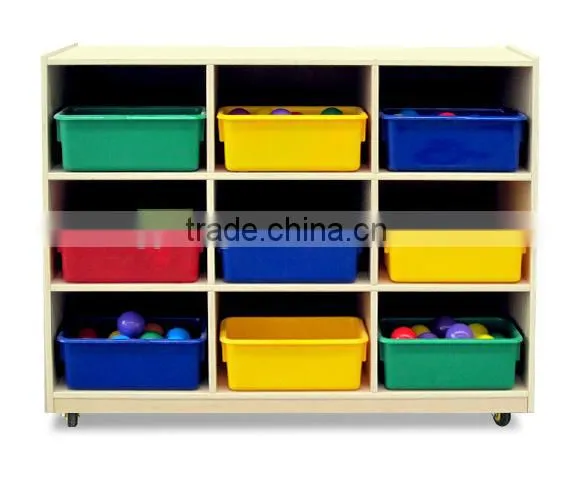 Kindergarden Birch Plywood Toy Cabinet