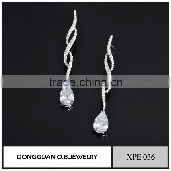 Fashion Imitation Jewellery/brass Earring Jewelry Hanging Stud Earrings photo-4