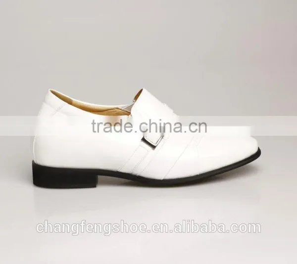 Latest Model Men White Dress Shoes Genuine Leather Wedding Shoes photo-2