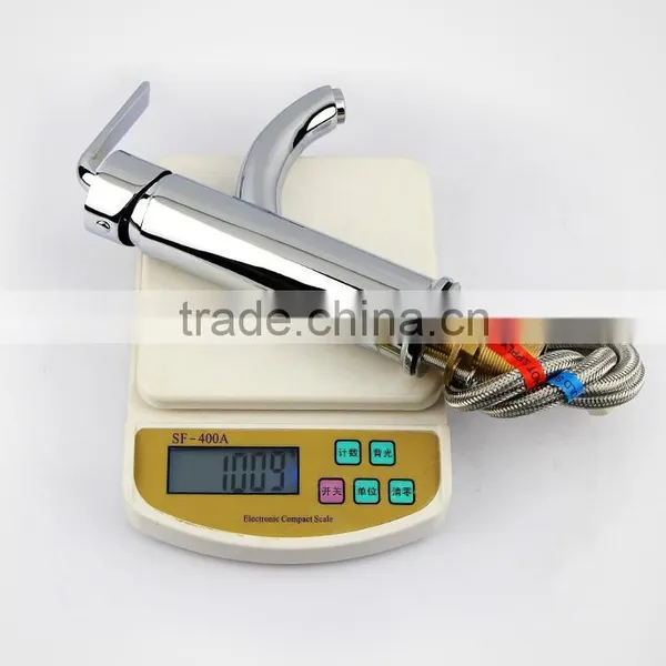 2-way Curved Wash Mixer Water BrassBasin Faucet photo-5