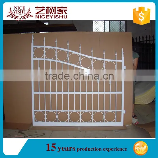 Top Selling Aluminum Doors Exterior, Wrought Iron Sliding Gate, Garden Gates on .com photo-3