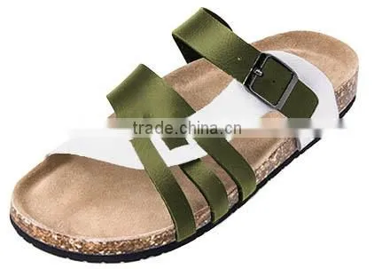 New Design Slippers,hot Sale Slippers, PU Cork Sole Slippers photo-5