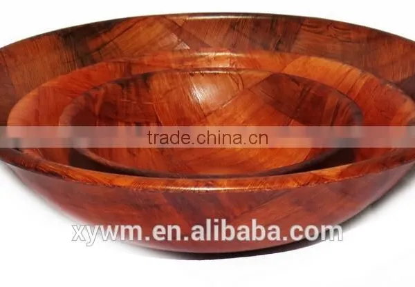 TUV Certification HOT Cheap Mahogany Solid Wooden Woven Nut Bowl Set photo-4