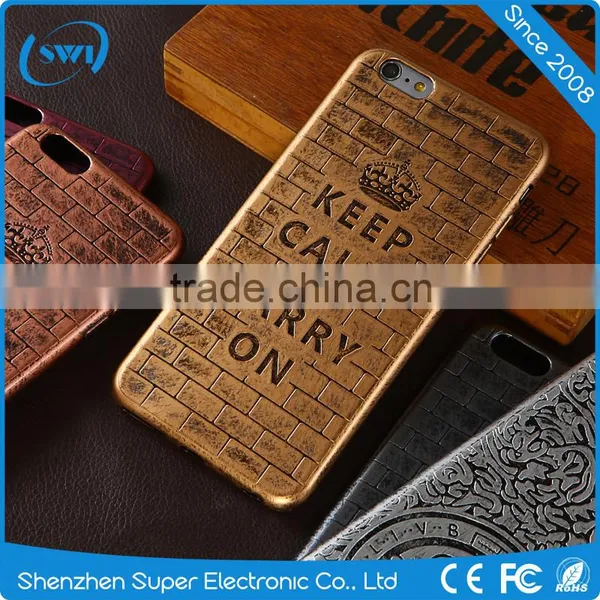 Hot Selling 3D Bronzy Copper Phone Case TPU Rubber Soft Case Back Cover Shell Compatible For IPhone 5 6 6S Series photo-6