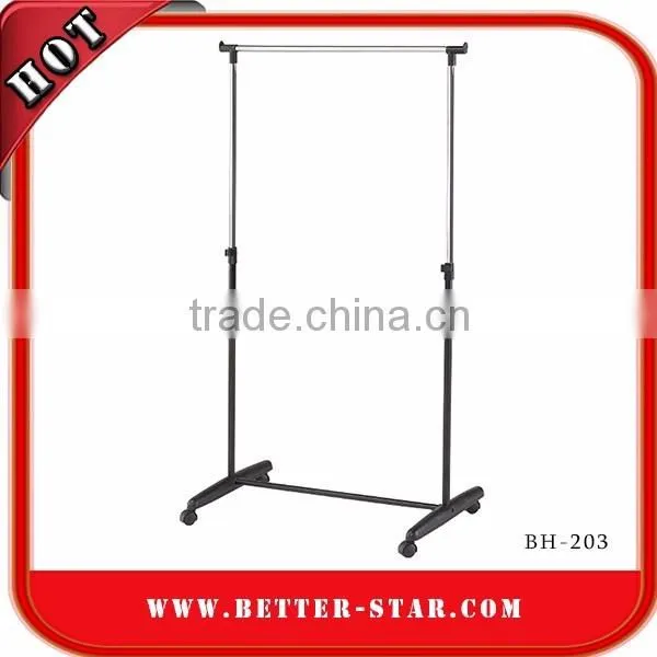 Vertical Clothes Hanger Rack, Roman Clothes Rack, Stainless Steel Double-Pole Clothes Rack Stand photo-2