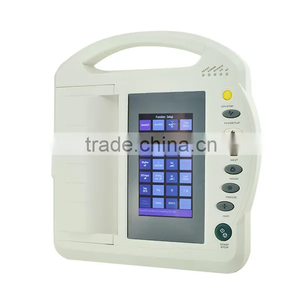 Carejoy Portable 7 Inch Display 12 Lead Resting 12 Channel Electrocardiograph ECG Machine EKG 1212C photo-2
