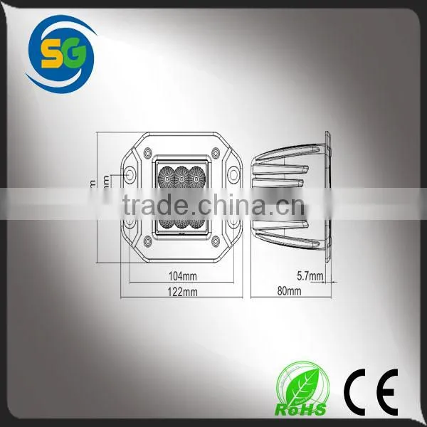 Promotion Square Driving Led Work Light 18w for Auto Truck Offroad photo-4