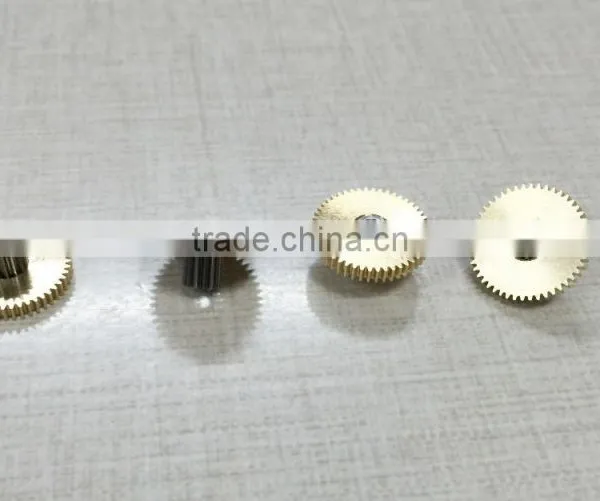 ISO9001 Manufacturer Hobbing Process R/c Servo Spur Gear Made From Brass photo-3