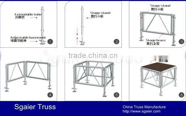 Portable Stage Platform Aluminum Stage Platform Mobile Stage photo-3