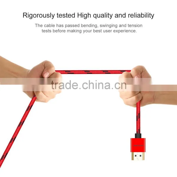 VOXLINK Metal Head1m/1.8m/3m OEM HDMI 1.4v 19 + 1 to HDMI 1080P 4K Cable for TV Monitor photo-5