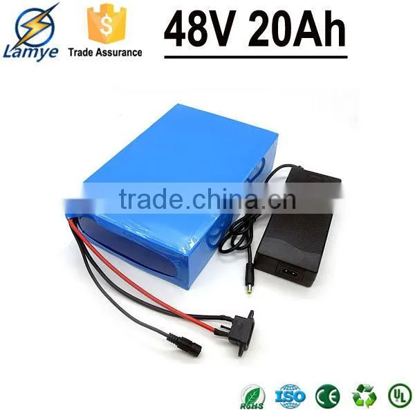 Rechargeable OEM 3.7V 2.2Ah 9P13S 48V 20Ah 18650 Battery Pack With BMS Charger photo-6