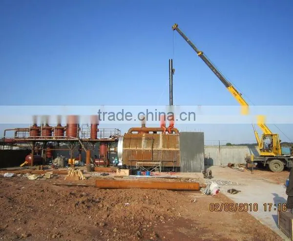 Rubber Waste to Oil Recycling Plant 2016 Latest Batch Type Pyrolysis Machine 8 TPD photo-5