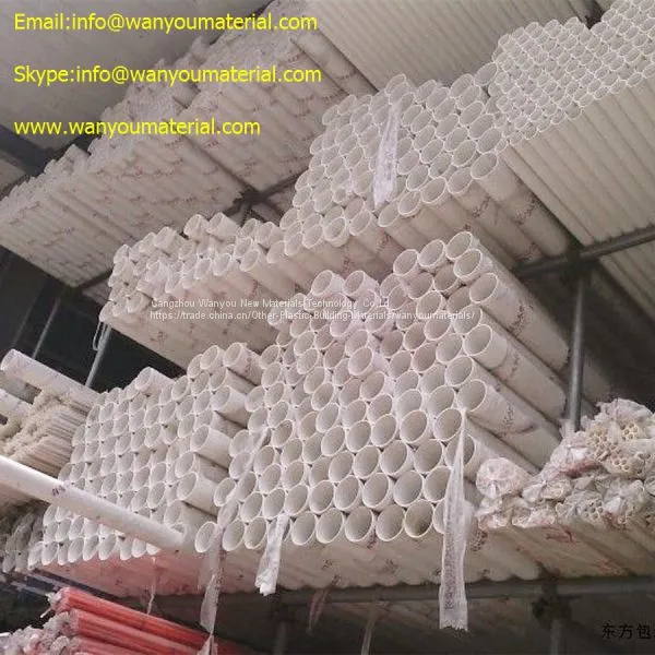 Plastic Corrosion Resistant CPVC PVC Chemical Tube UPVC Water Pipe Info@wanyoumaterial Com