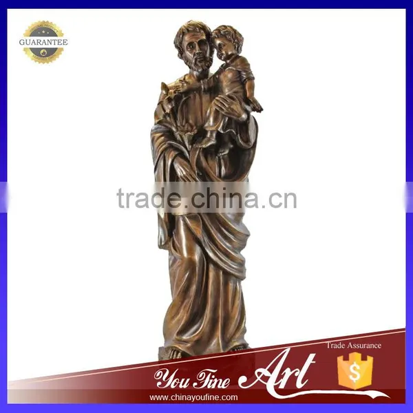Bronze Saint Joseph Religious Statue photo-2