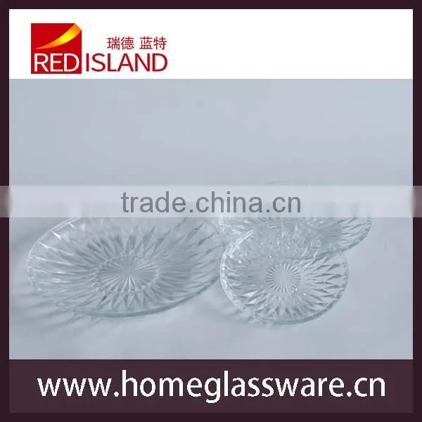 6 Inch Fresh Fruit Salad Glass Plate photo-3