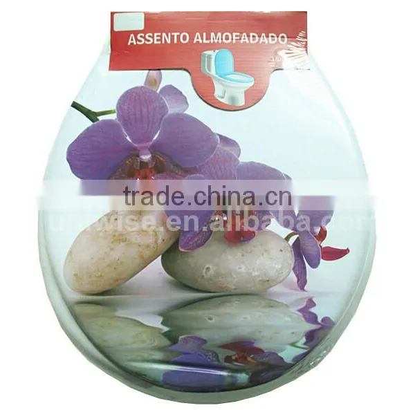 High Quality Print PVC SOFT Toilet Seat Cover, 17"/19" PVC Soft Toilet Seat, Printed Soft Seat of PVC photo-4