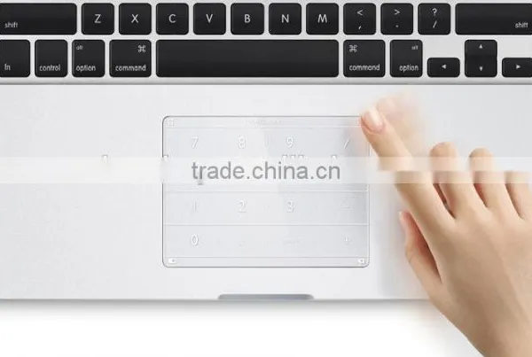 Ultra-Thin Smart Number Keypad For Macbook, Intelligent Touch Glass Keyboard, Thin Small Transparent Calulator Numberpad photo-4