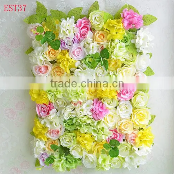 New Product Silk Flower Wall New Design Wall Wedding Decor Artificial Orchid Flower Wall