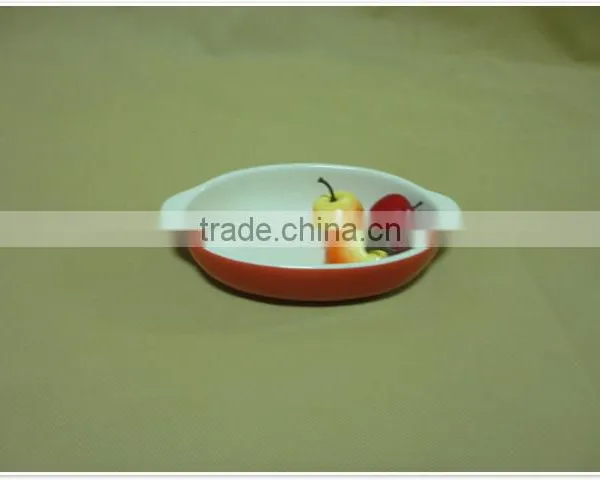 New With Handles Porcelain Round Ceramic Cake Bakeware photo-3