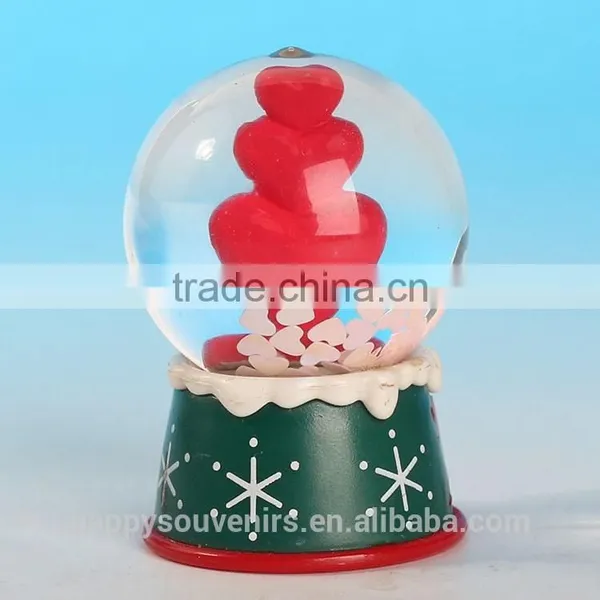Polyresin Glass Water Ball of Small Snow Globes Wholesale ,love Gifts