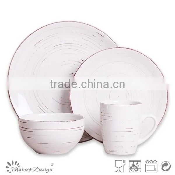 Retro Antique Finished Stoneware Dinner Set 18pcs photo-6