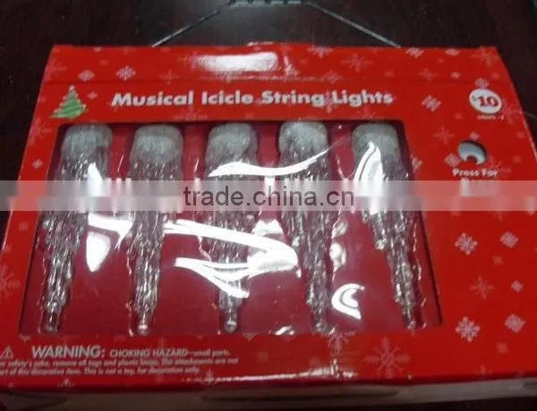 Plastic LED 7colors Changing Snowflake Music Changing Led Strip Light photo-4