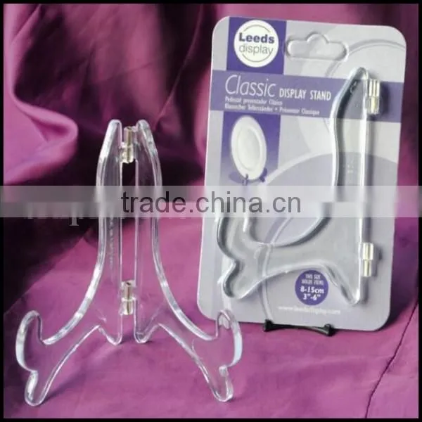 Wholesale Classic Display Stand : Medium Black & Clear Plastic: Plate, Photo, Print, Card photo-4