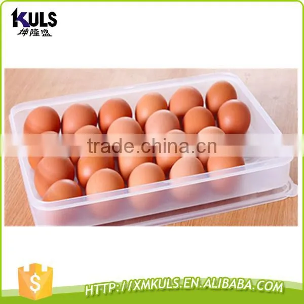 Clear Plastic Storage Box With Cover to Keep Eggs Fresh in Refrigerator photo-3