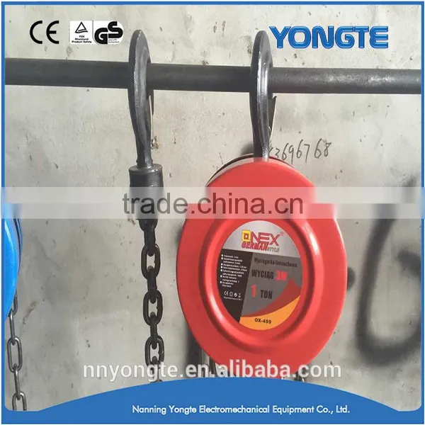 New Technology Lifting Equipment Pulley Hand 1.5 Ton Chain Hoist photo-5
