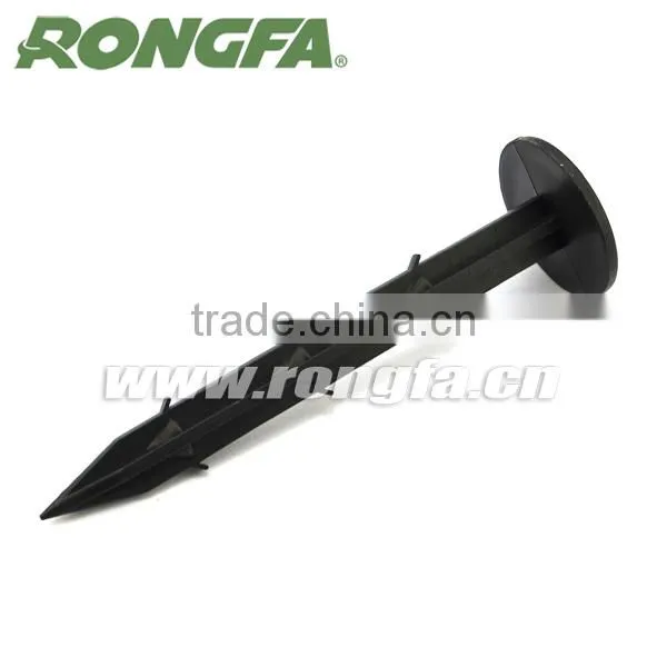 10cm Long Black Plastic Garden Nail Pegs photo-3