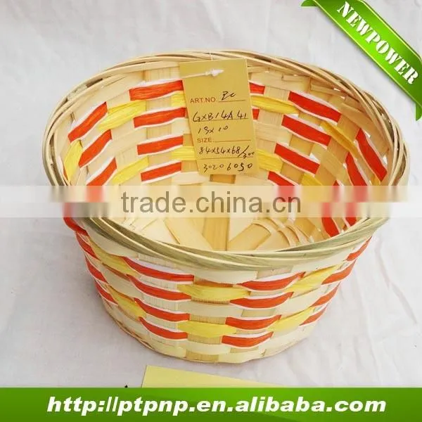 Colorful Bamboo Baskets for Decorating or Storage photo-6