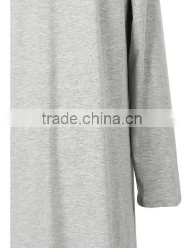 2016 Off Shoulder Slash Neck Long Sleeve Knee Length Women Casual Sexy Dress photo-4