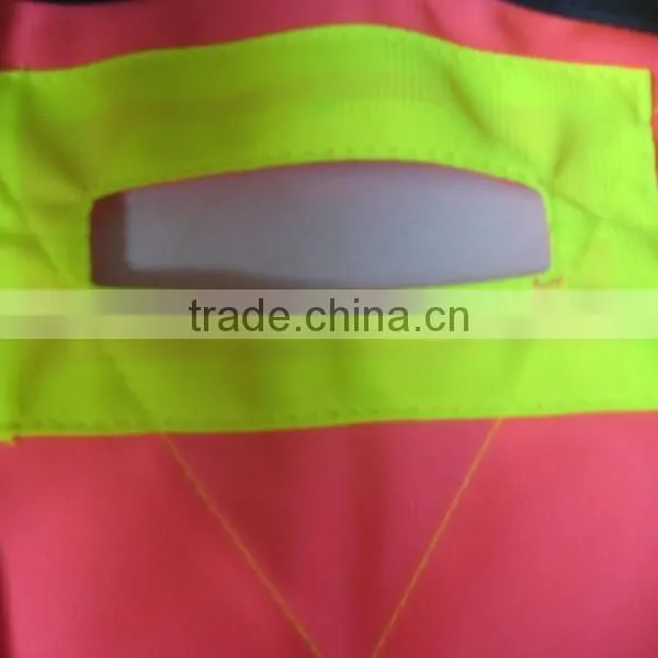 hi Vis Pink Safety Vests Ansi With Pockets photo-3