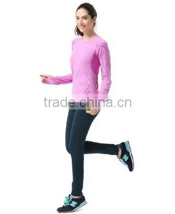 Women's Seamless Top Sports Base Layer Long Sleeve Shirt photo-3