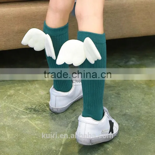 1-10Y Children Creative High Socks Manual Sewing Wings Socks Kids Boys Girls Socks Leg Warmers Children Clothing Accessory photo-4